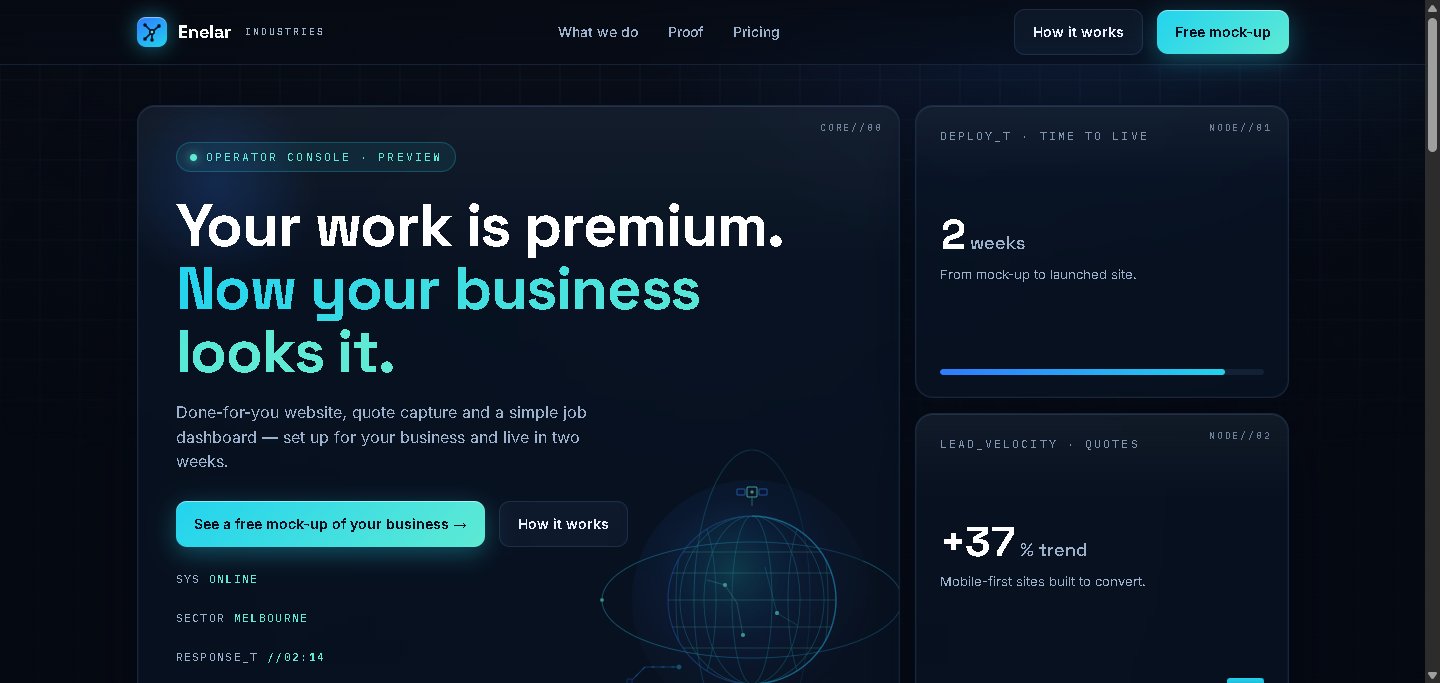 Mission Control website style
