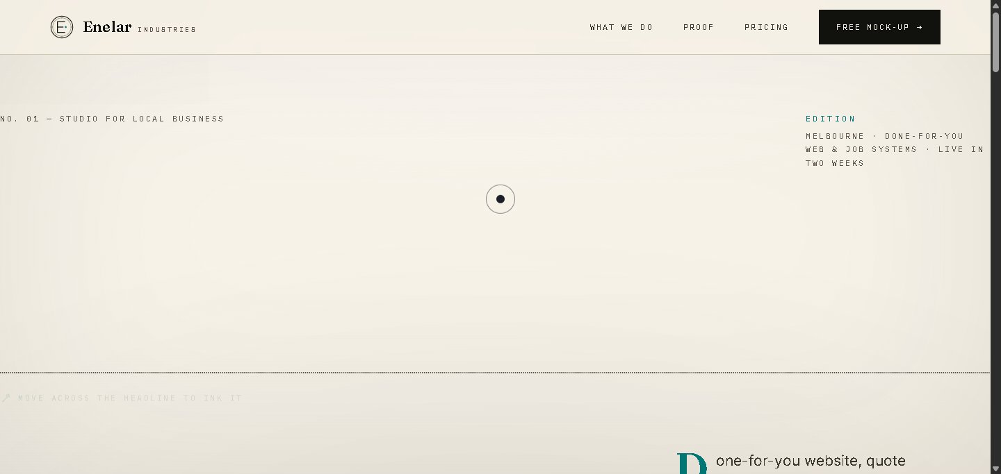 Editorial Luxury website style