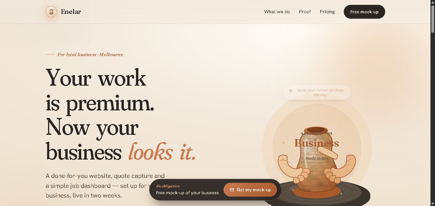 Warm Craft website style