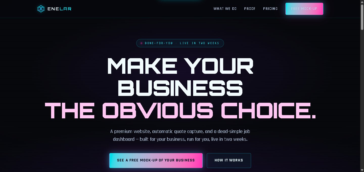 Neon Cyber website style